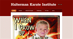 Desktop Screenshot of haltermankarate.com