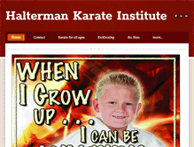 Tablet Screenshot of haltermankarate.com